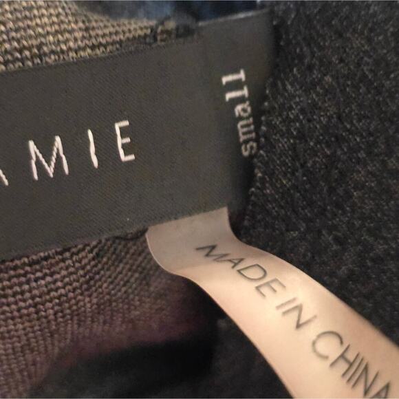 STELLA & JAMIE Genuine Leather Sleeve Crochet Top Stretch Tunic Black Small - Picture 8 of 11